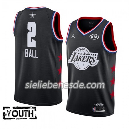 Kinder NBA Los Angeles Lakers Trikot Lonzo Ball 2 2019 All-Star Jordan Brand Schwarz Swingman